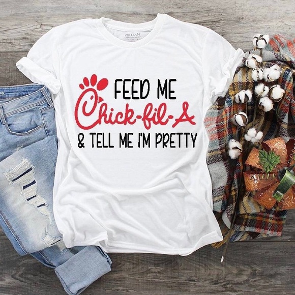 Gildan Tops - 🥰 Feed me chick Fil a